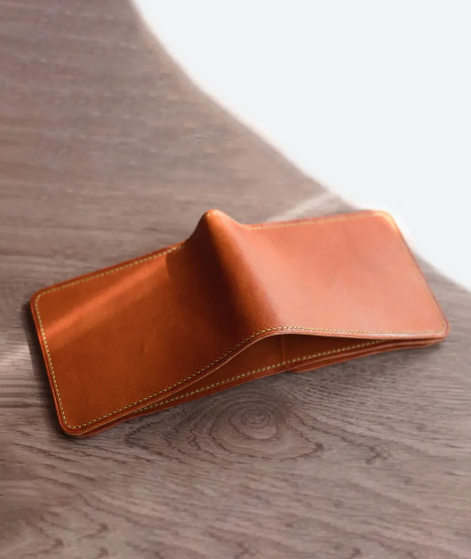 chestnut bifold wallet