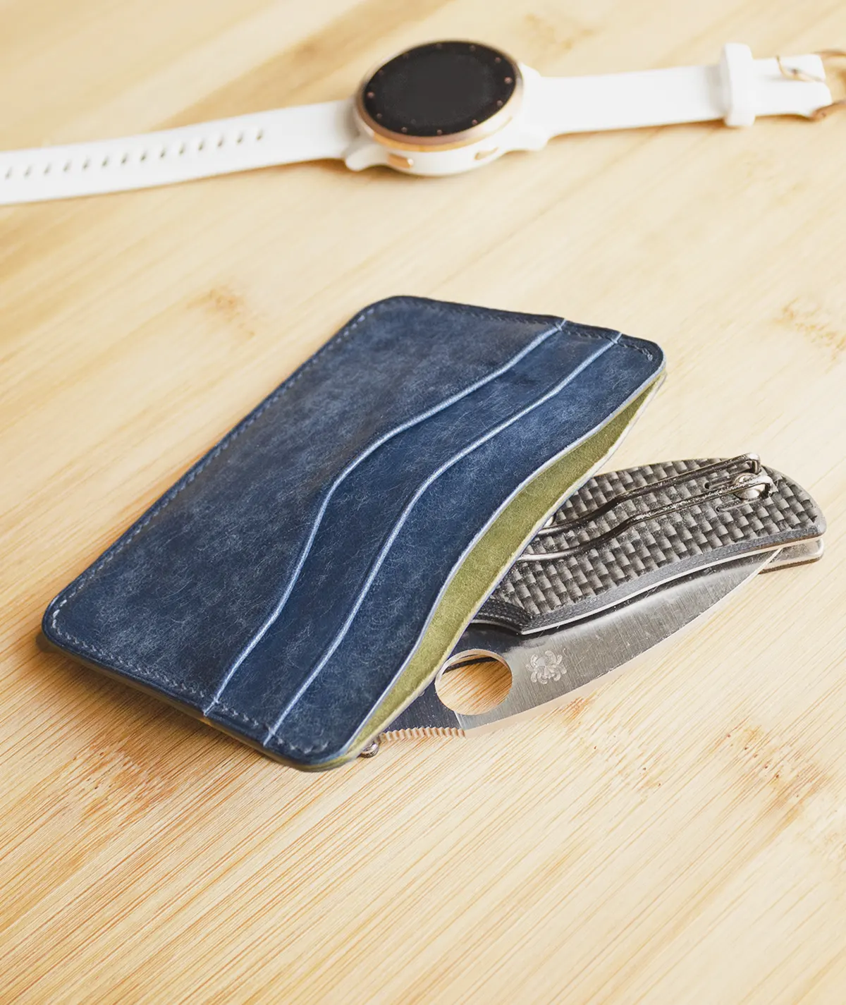 possala designs blue and green card holder