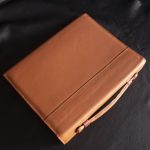 possala designs brown leather legal folio