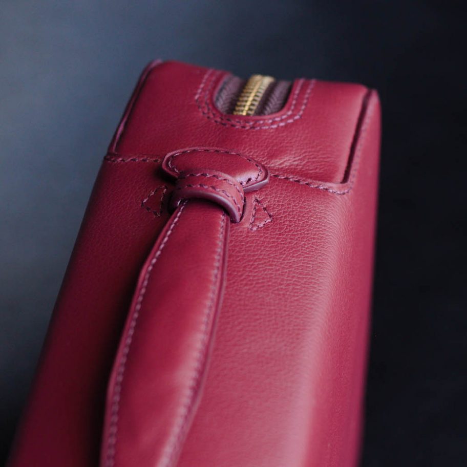 Custom Leather Zipper Portfolio Possala Designs