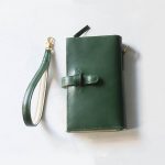 detachable keychain and leather long wallet