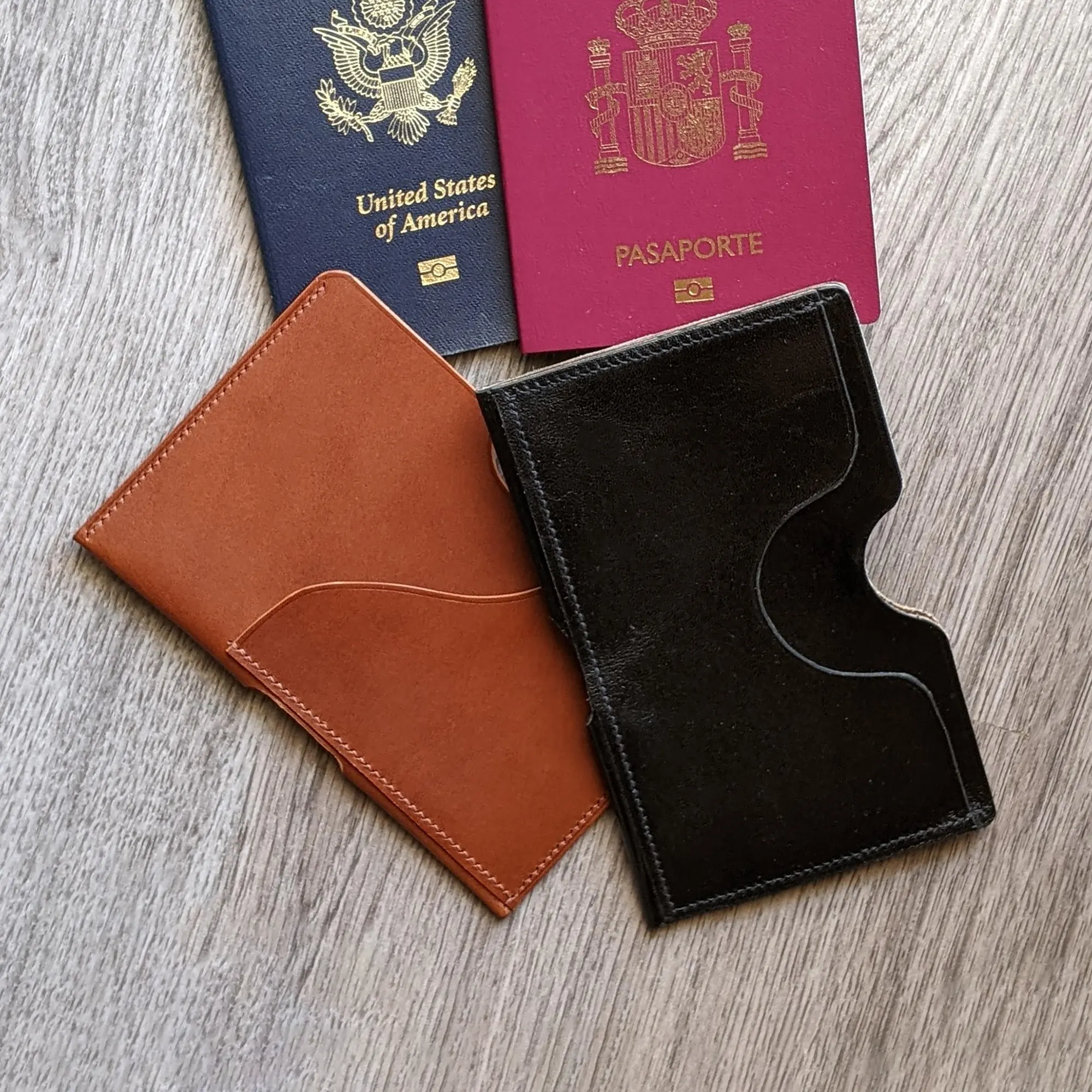 possala designs leather passport wallet