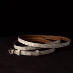alligator handmade womens belt crossbody strap