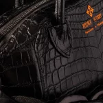 black handbag leather luxury 