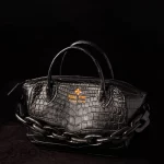 handmade luxury black handbag