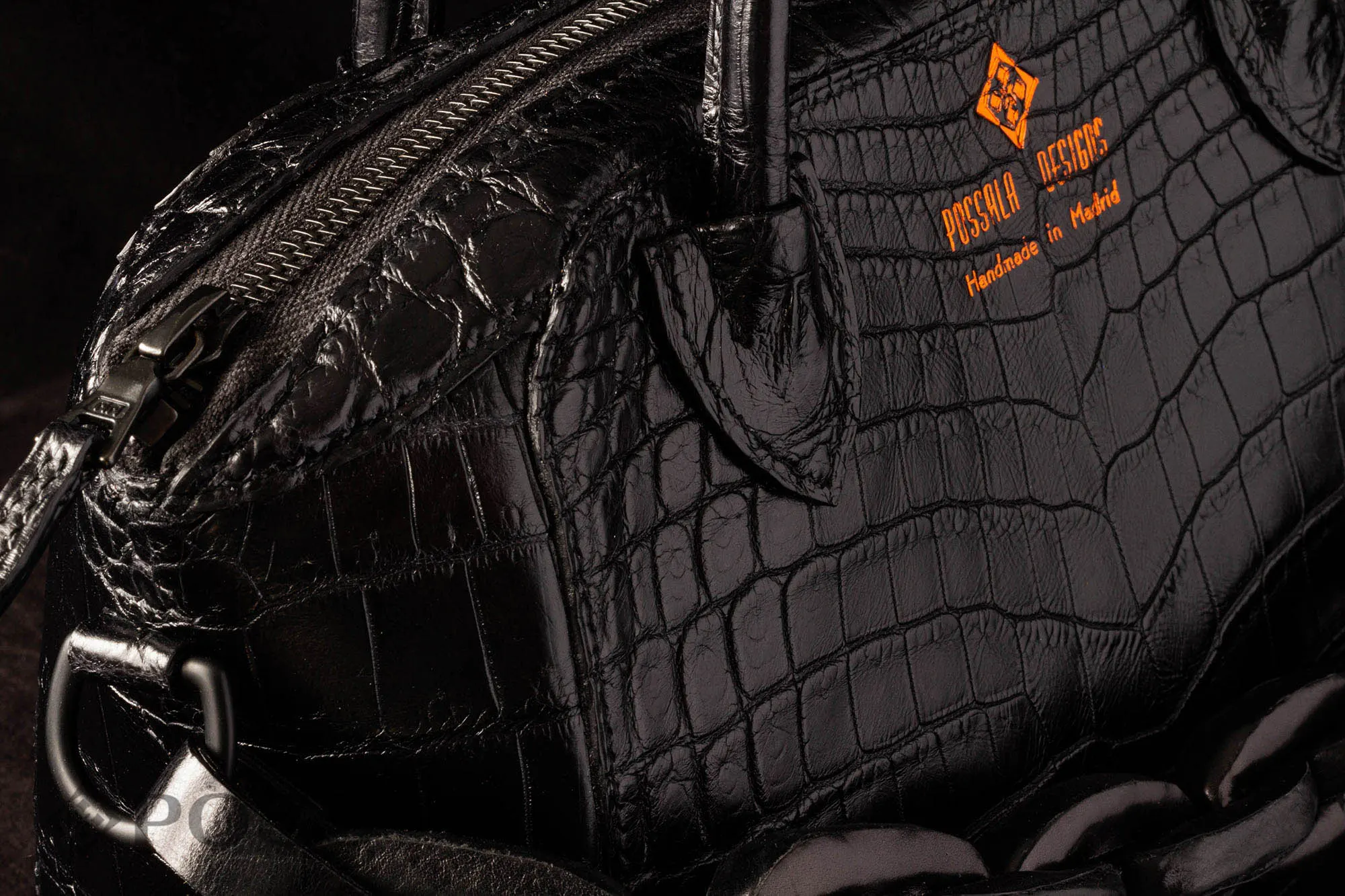 Black Crocodile Luxury Purse - Possala Designs