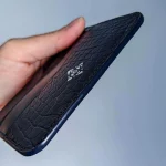 possala designs unique handmade one of a kind navy wallet