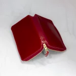 possala designs handmade red shell cordovan zip case