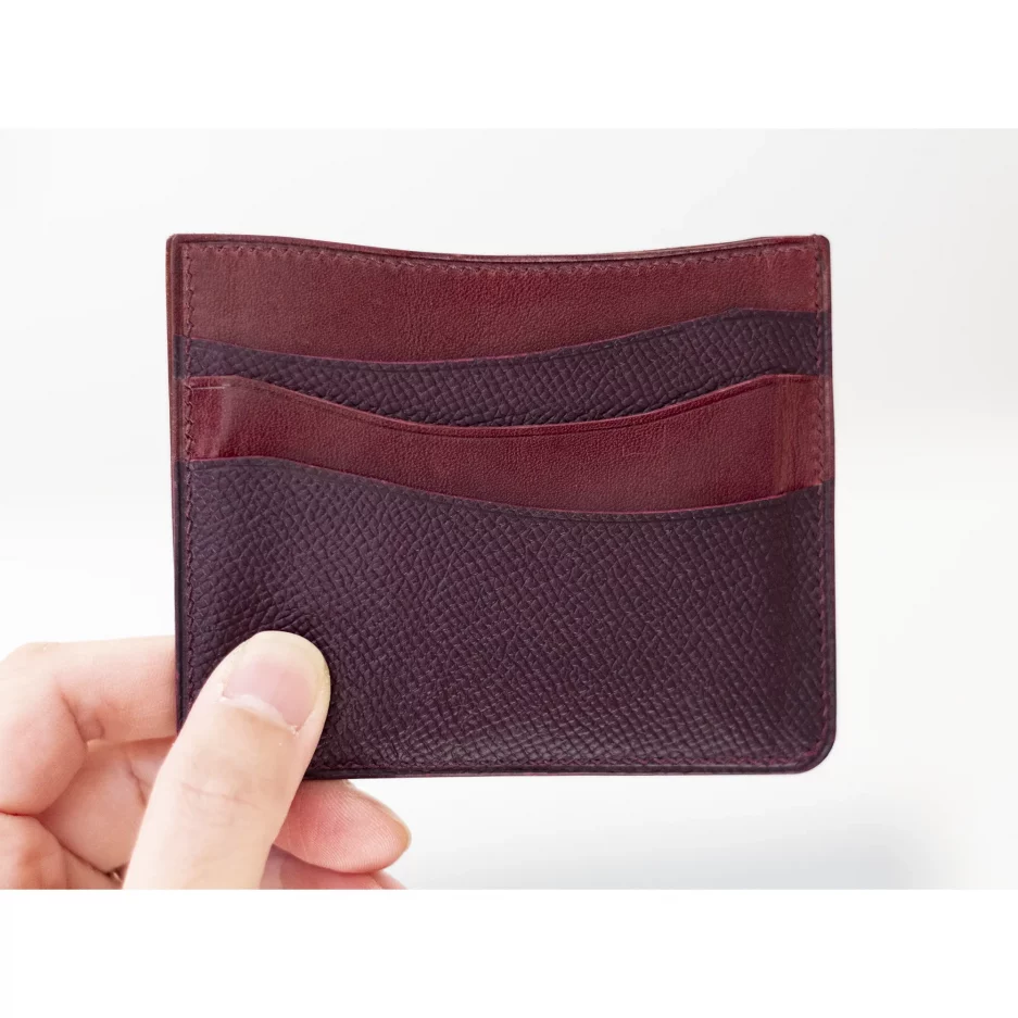 possala designs handmade leather card wallet burnished
