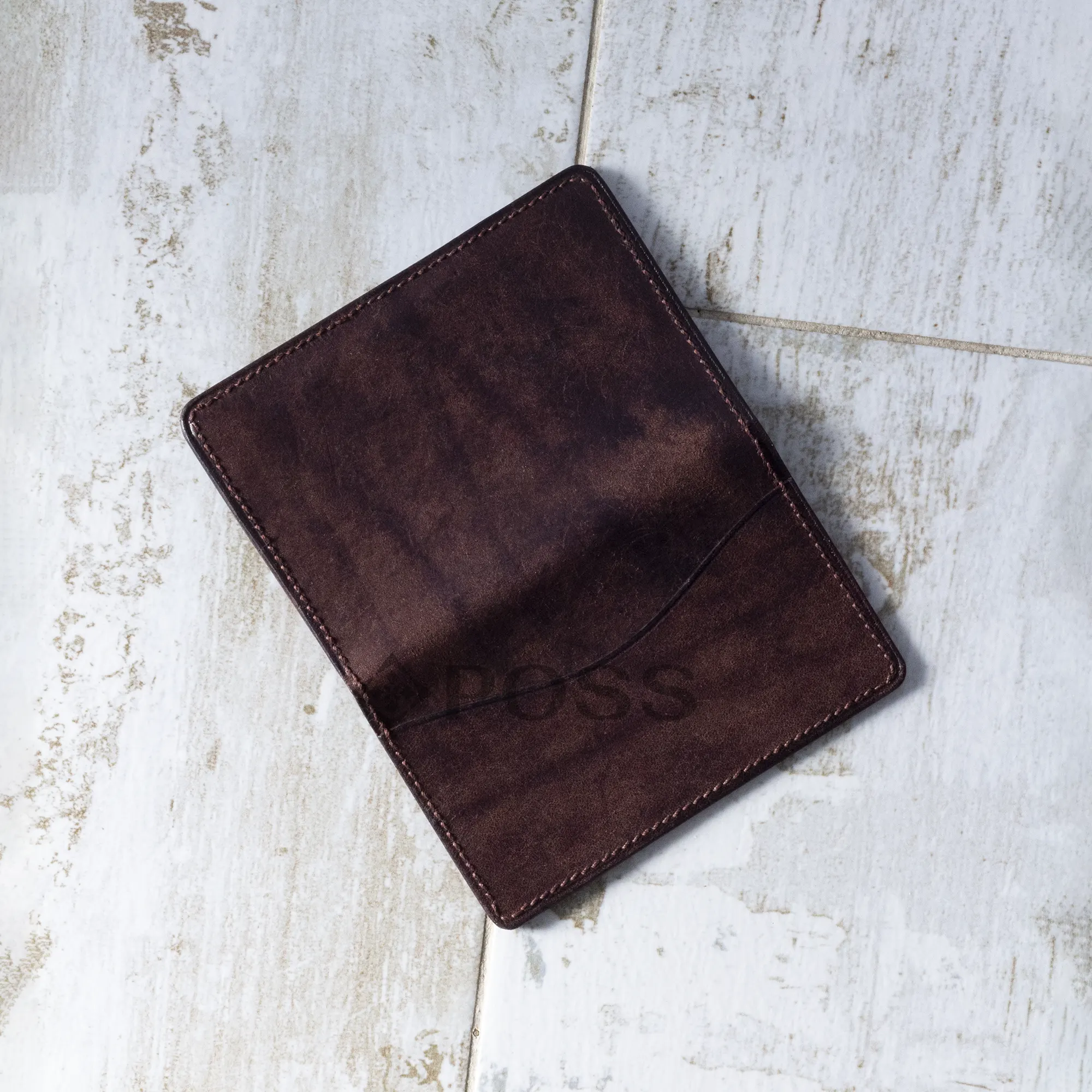 Possala designs handmade leather card holder brown
