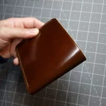 handmade japanese whiskey shell cordovan wallet possala designs